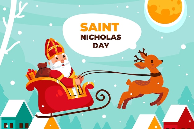 Flat sinterklaas background