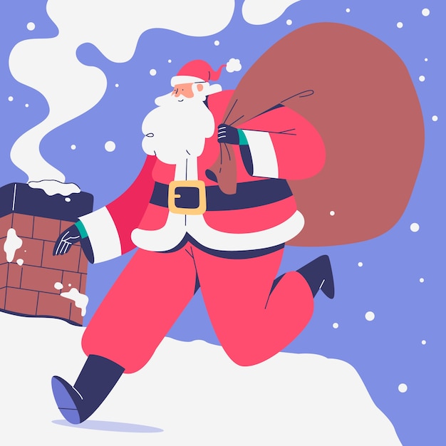 Vettore gratuito illustrazione di sinterklaas piatto