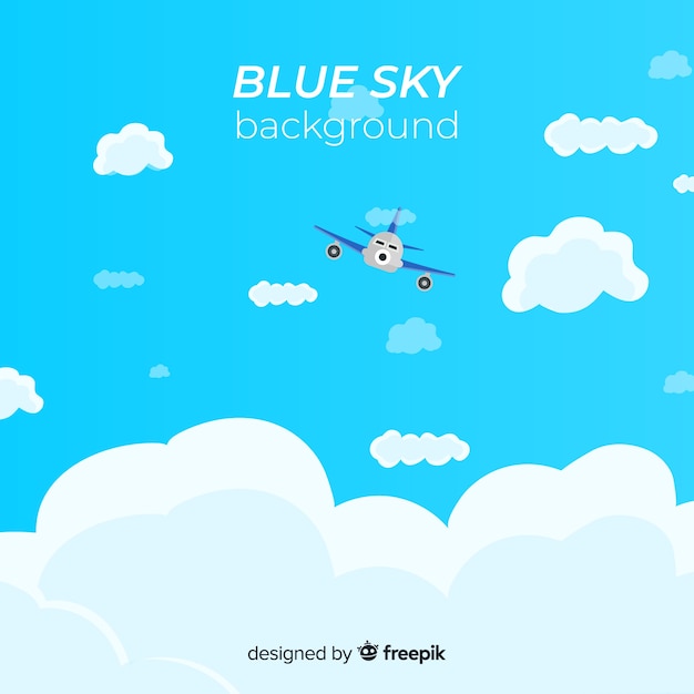 Free vector flat sky background