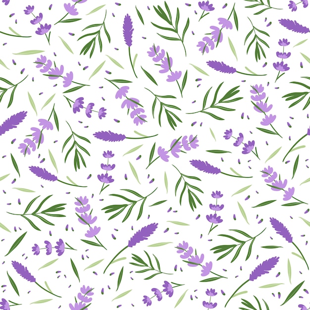 Free vector flat small flowers pattern