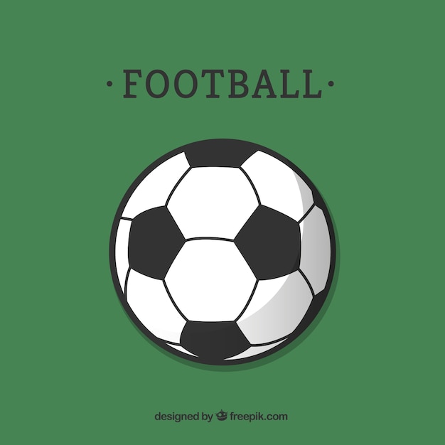 Flat soccer ball