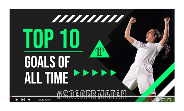 Flat soccer youtube thumbnail