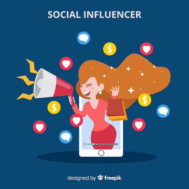 Flat social influencer