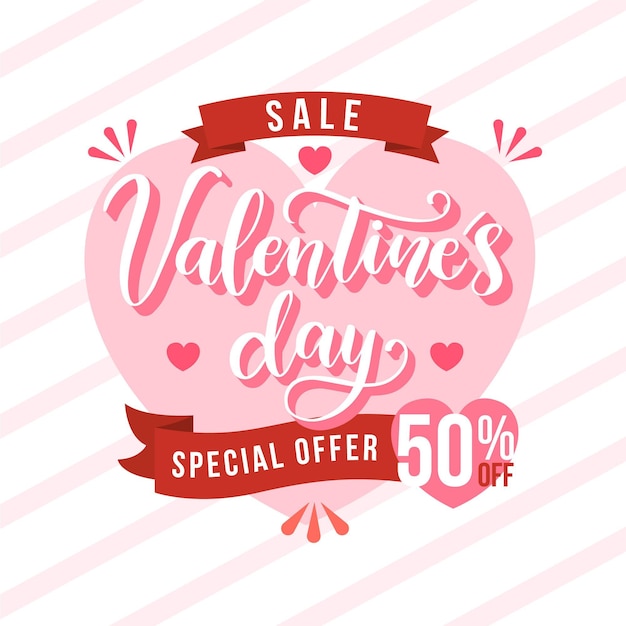 Flat special offer valentine's day sale