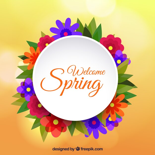 Flat spring background