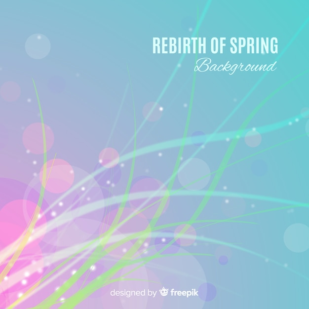 Free vector flat spring background