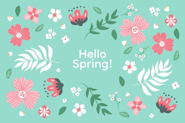 Flat spring background