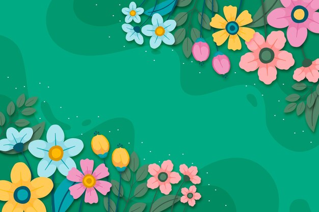 Flat spring background