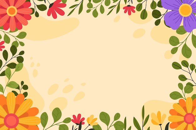 Free vector flat spring background