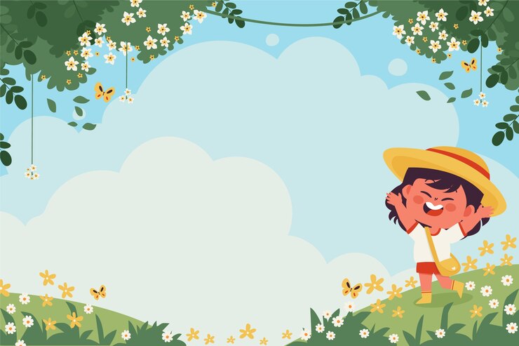 Free Vector flat spring background