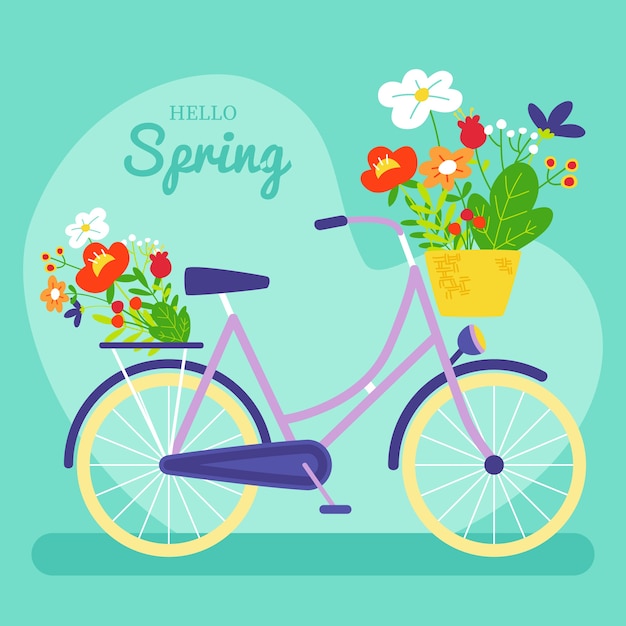 Flat spring illustration