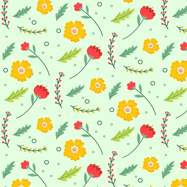 Flat spring pattern design