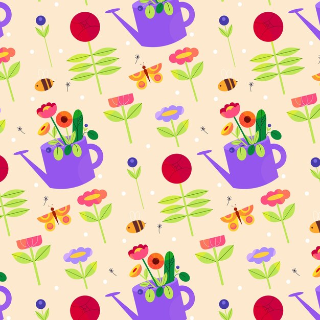 Flat spring pattern design