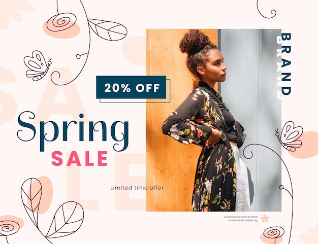 Flat spring sale promo