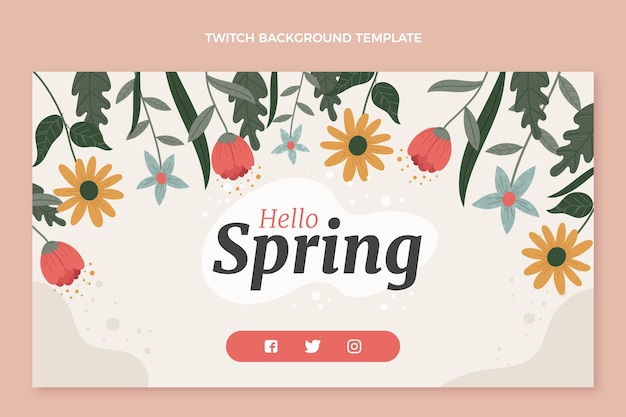 Flat spring twitch background