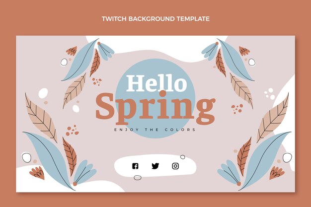 Flat spring twitch background