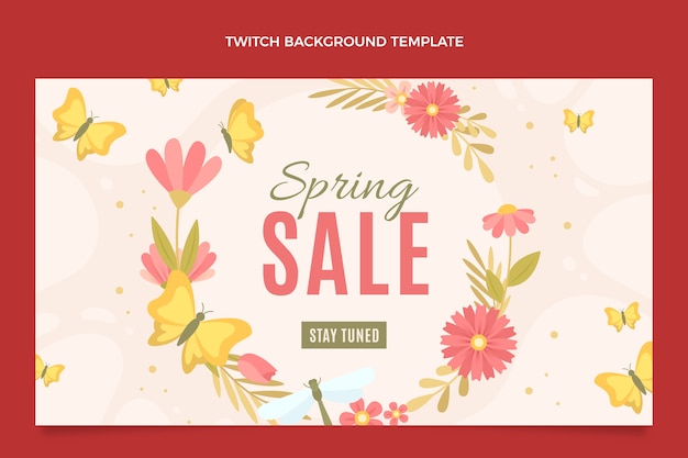 Flat spring twitch background