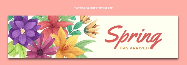 Get a Refreshing Spring Twist with the Flat Spring Twitch Banner