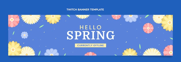 Flat spring twitch banner