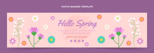 Flat spring twitch banner