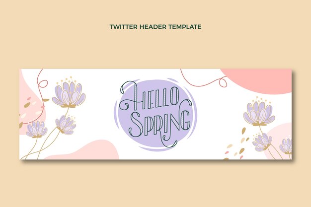 Flat spring twitter header