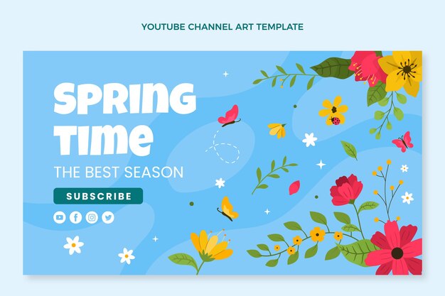 Flat spring youtube channel art