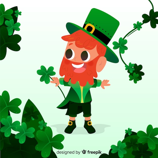 Free vector flat st. patrick's day background