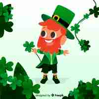 Free vector flat st. patrick's day background