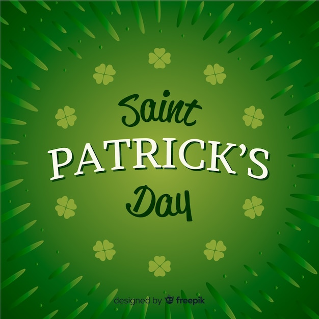 Flat st. patrick's day background