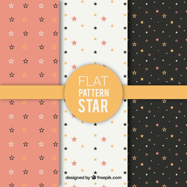 Flat star pattern collection