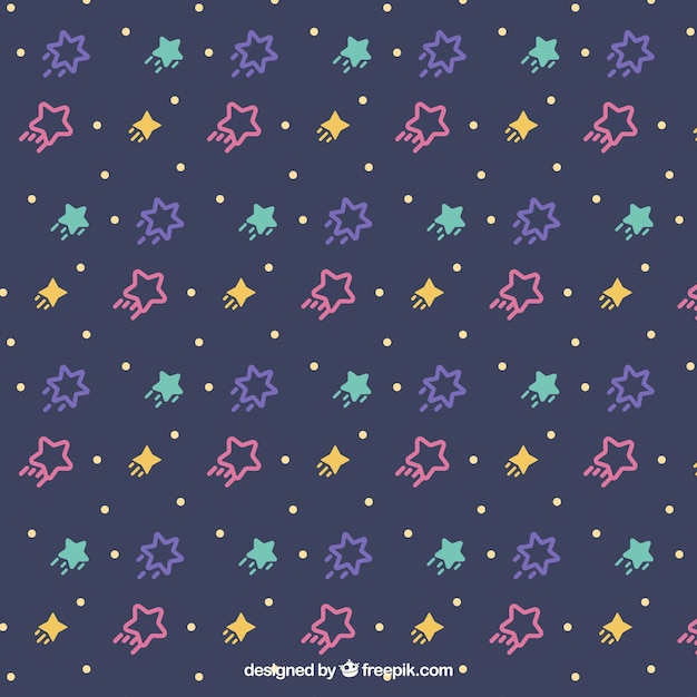 Free vector flat stars pattern background