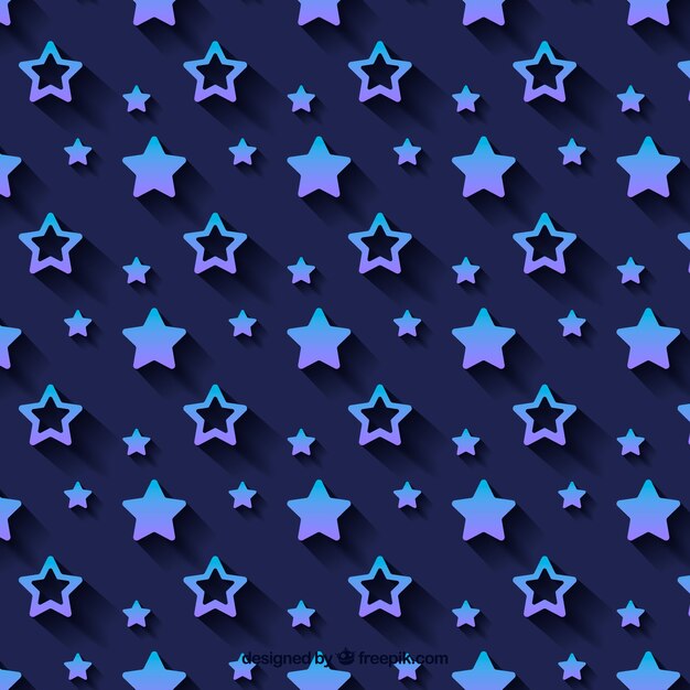 平らな星のパターンの背景