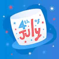 Free vector flat style 4th of july event