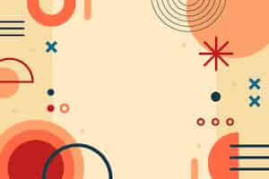 Free vector flat style abstract background