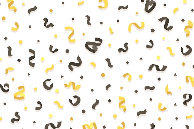 Free vector flat style confetti background