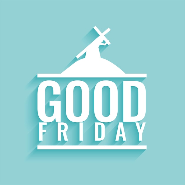 Free vector flat style good friday holy week background