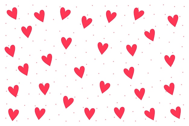 Бесплатное векторное изображение Плоский стиль прекрасный рисунок сердца фон для дизайна поздравительной карточки