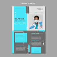 Free vector flat style medical poster