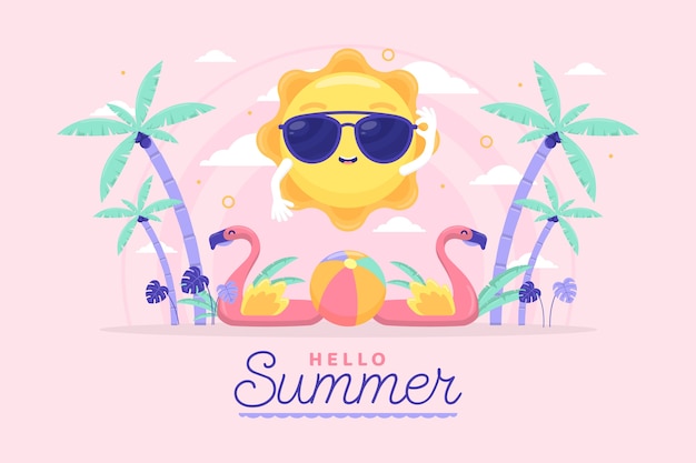 Flat Summer Background