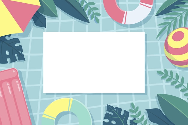 Free vector flat summer background