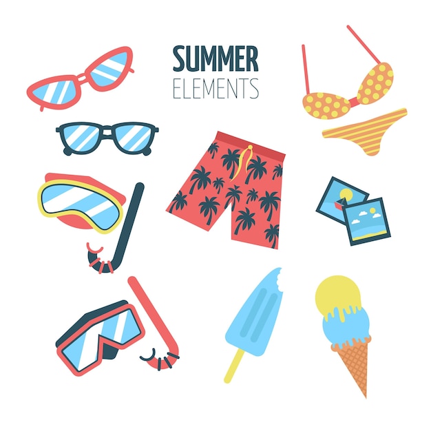 Flat summer element collection