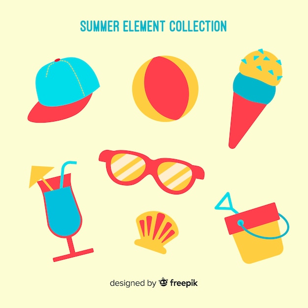 Flat summer element collection