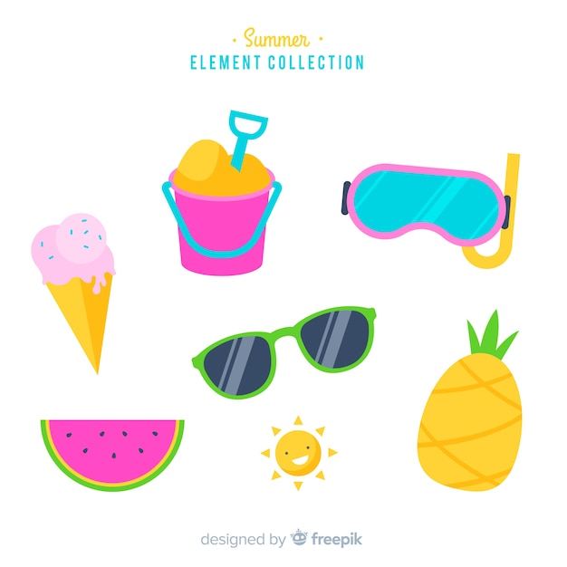 Flat summer element collection