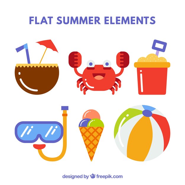 Flat summer elements