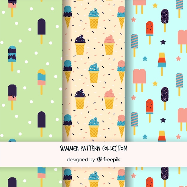 Collezione flat summer pattern