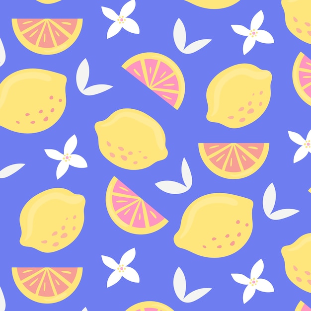 Flat summer pattern design