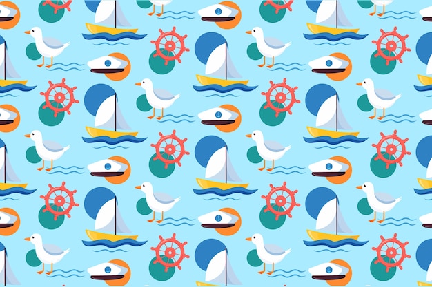 Free vector flat summer pattern design