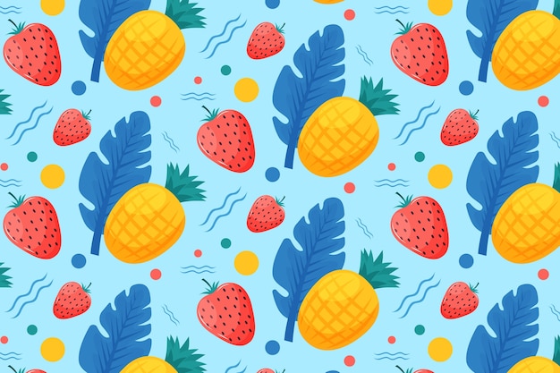 Free vector flat summer pattern design