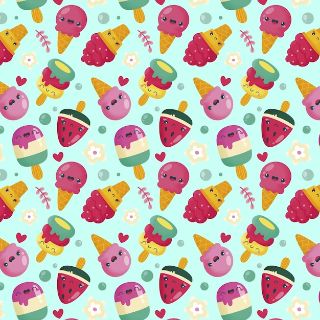 Free vector flat summer pattern design