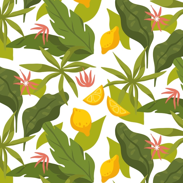 Free vector flat summer pattern design